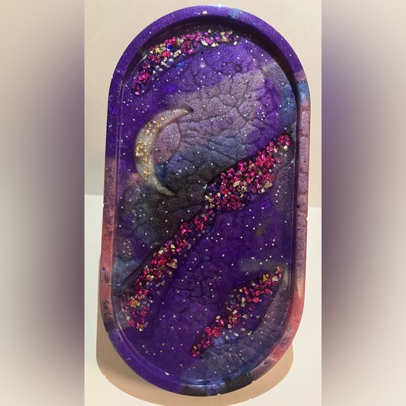 Celestial Galaxy Resin Tray – Handmade - Picture 4 of 4